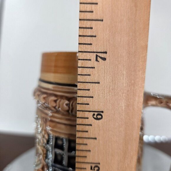 Vintage Made in Japan Beer Stein Tankard Relief Liebundlied Froh Gemut 3D Scene - Picture 14 of 14